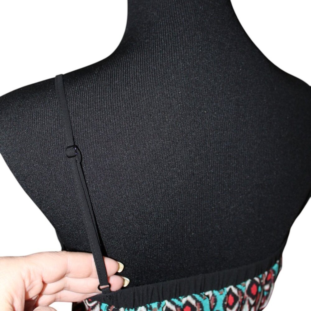 SALE! Doe & Rae Maxi Dress COLORFUL GEOMETRIC PRINT S EUC - Picture 8 of 15